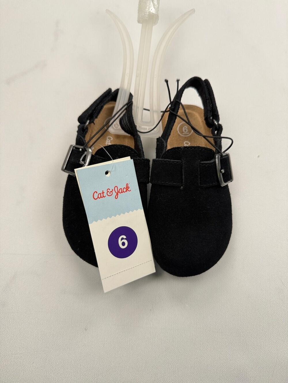Cat & Jack Mary Jane Shoes Black Recent Buckle Closure - Girls 6